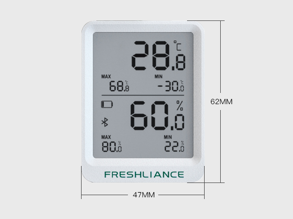 BlueTag TH20 LCD HACCP Bluetooth Регистратор данных температуры и влажности